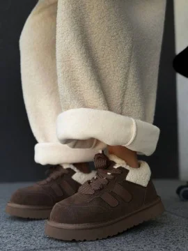 Жіночі кеди з утепленням Едіс Brown